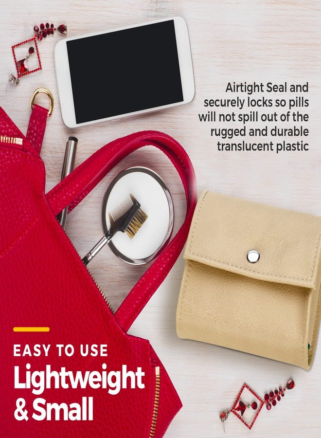 MEDca Weekly Travel Pill Organizer - (Pack of 2) Medication Wallet Pill Box Reminders, Pill Container Dispenser Case, Vitamin Caddy Organizer, for 4 Times A Day, 7 Days a Week - Image 5